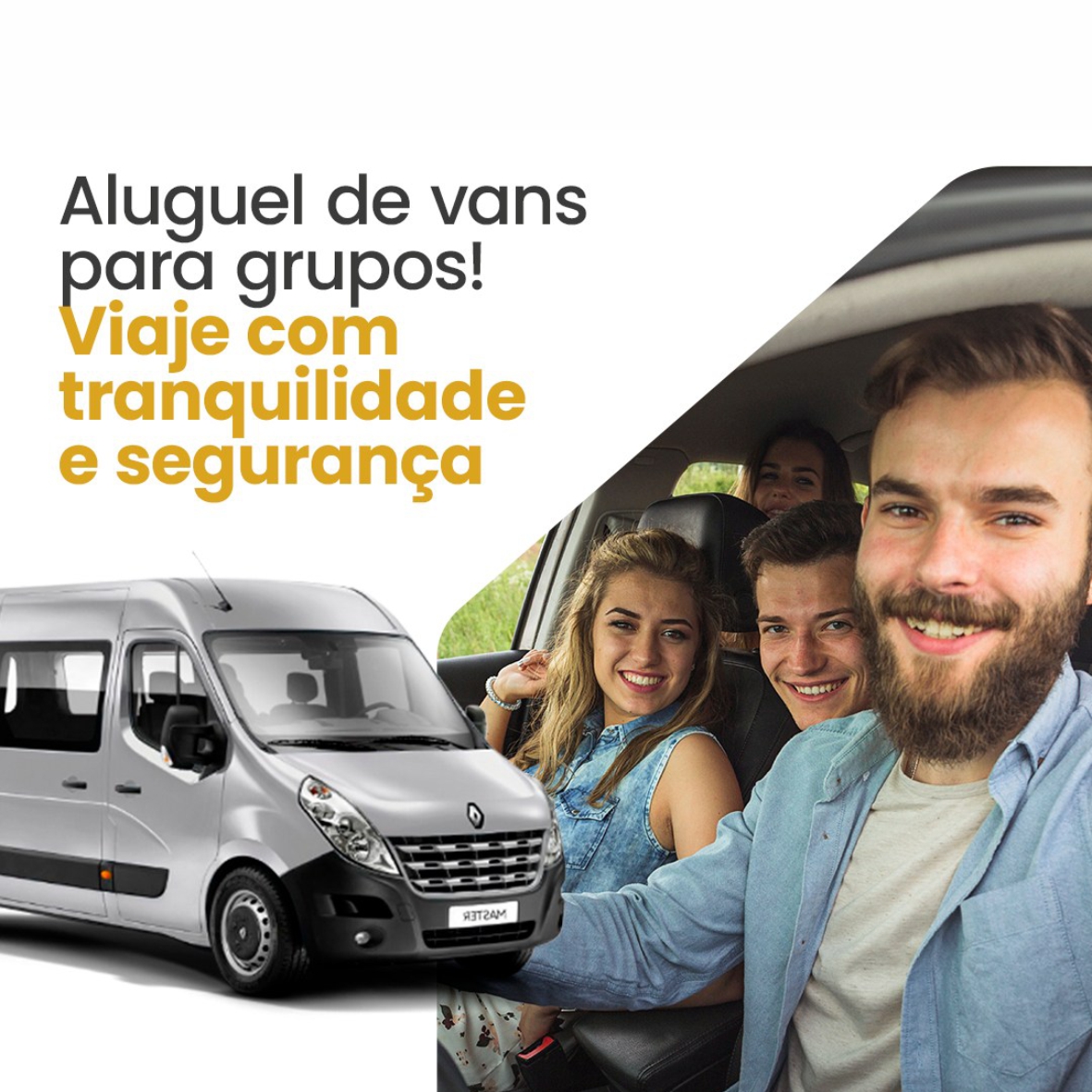 🚐 Aluguel de vans para grupos!